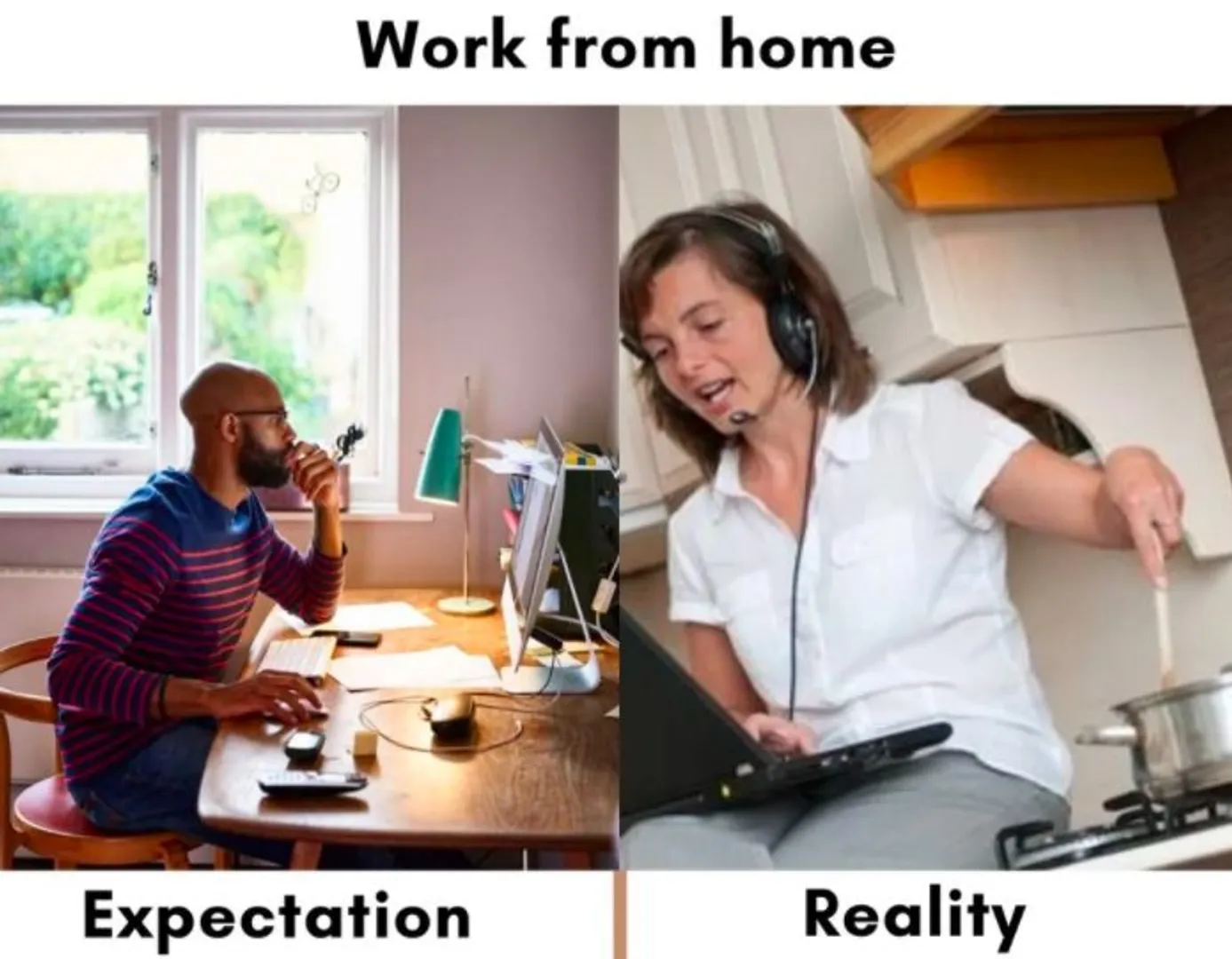 Expectation Vs Reality of Work From Home