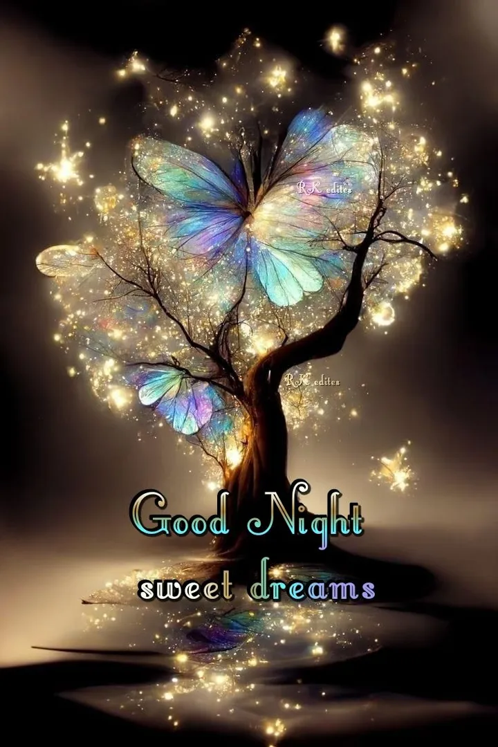 Good Night - Sweet Dreams Butterfly