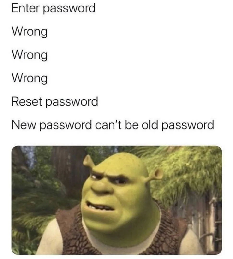 Password Problem is Real Ft. Shrek